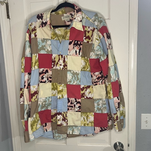 J. Crew Other - J. Crew Multicolor Patchwork Shirt